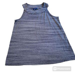 Women's Size Medium Apt. 9 Sleeveless navy top